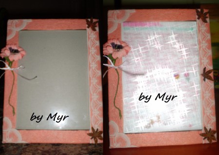 "Φινετσάτη κορνίζα" - Κορνίζα με δαντέλα